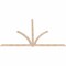 Ekena Millwork Redmond Smooth Timber Gable Bracket, Douglas Fir, 108"W x 68"H x 1 1/2"D x 3 1/2"F, 15/12 Pitch GBW108X68X0204RED00SDF - alternate 2